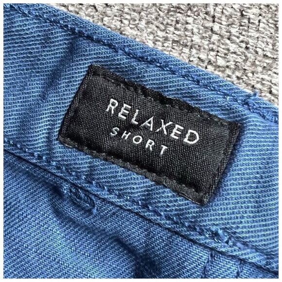 LUCKY BRAND High Rise Cotton Relaxed Short Blue Belted Shorts Sz 0/25 - Picture 5 of 9